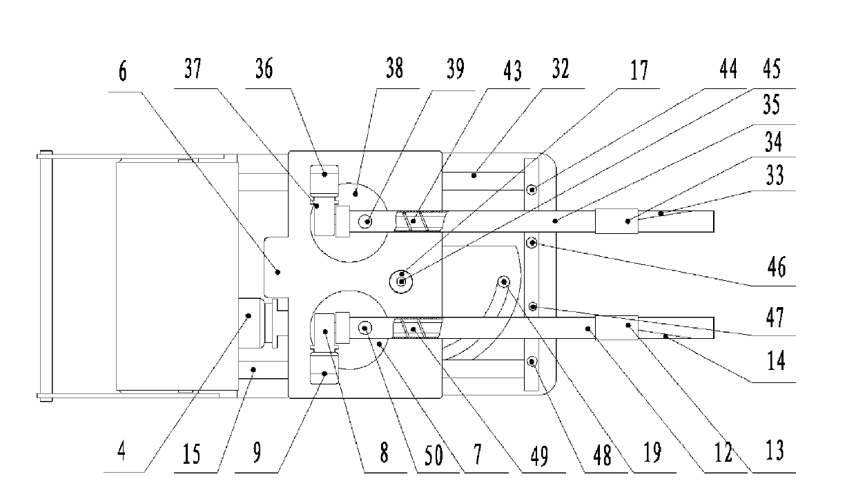 Double-barrelled automatic slag adding machine