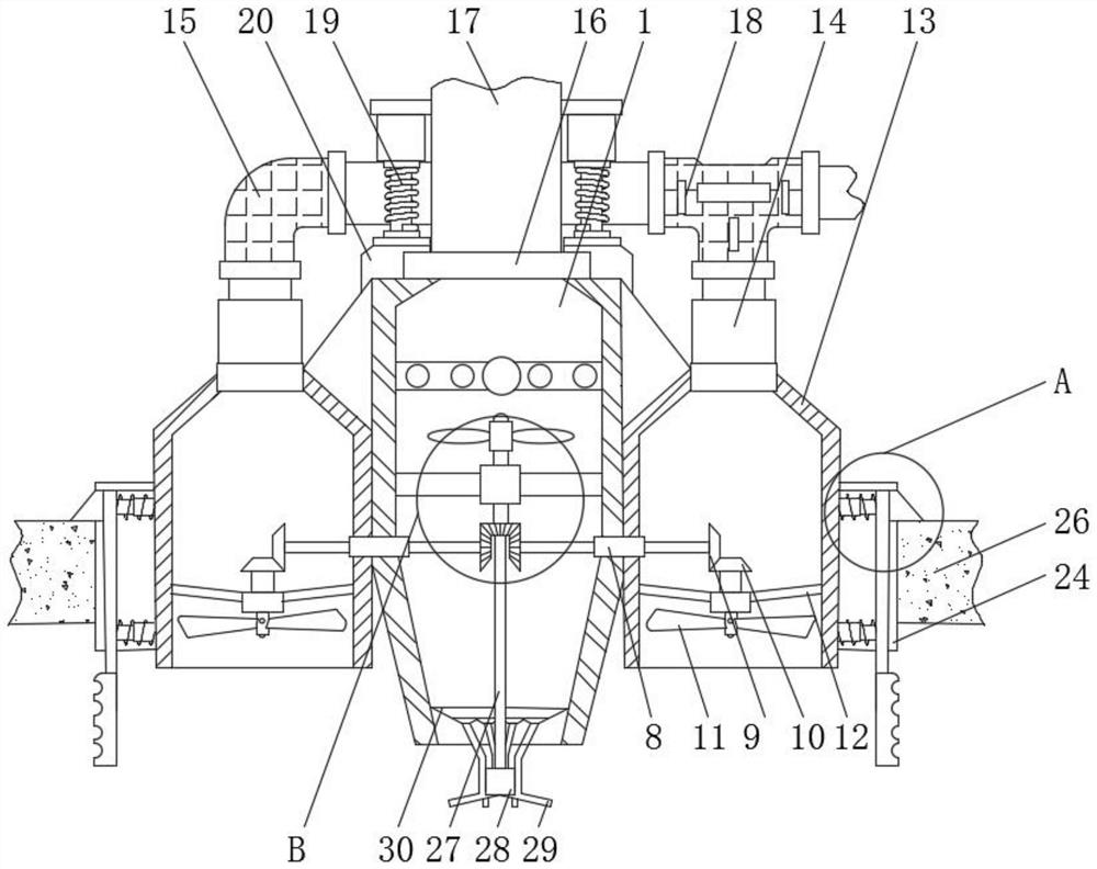 Smoke discharge apparatus for fire engineering and application method therefor