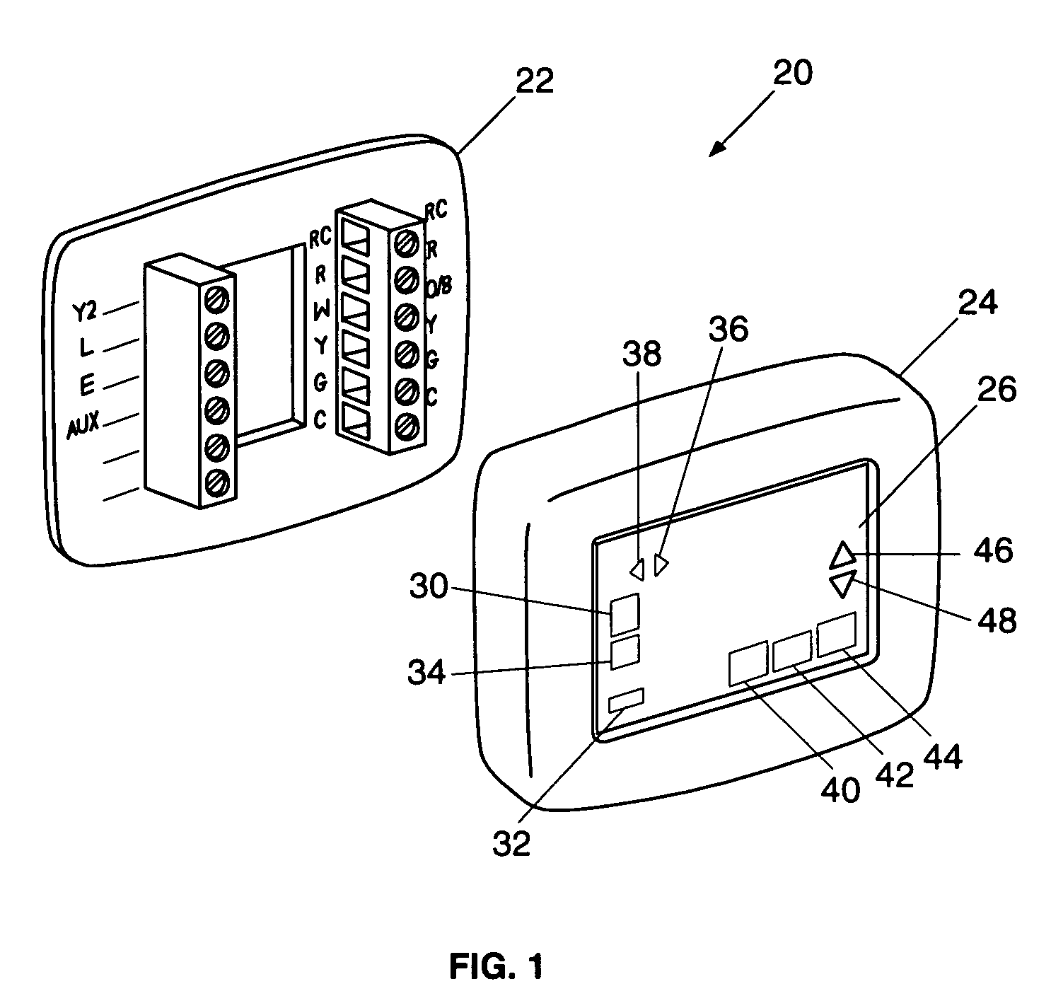 Thermostat with touch screen feature