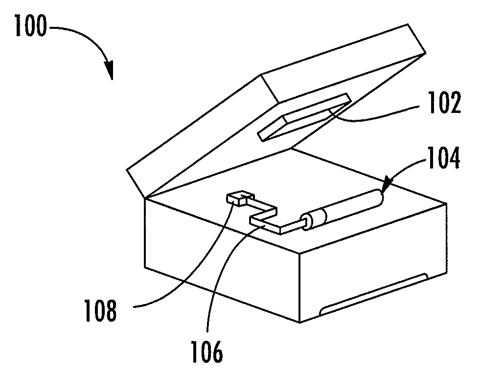 Platen incorporating an RFID coupling device