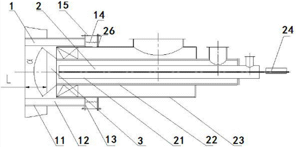 Coal powder turbulent burner