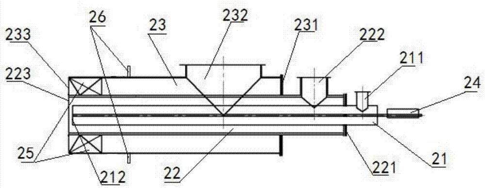 Coal powder turbulent burner