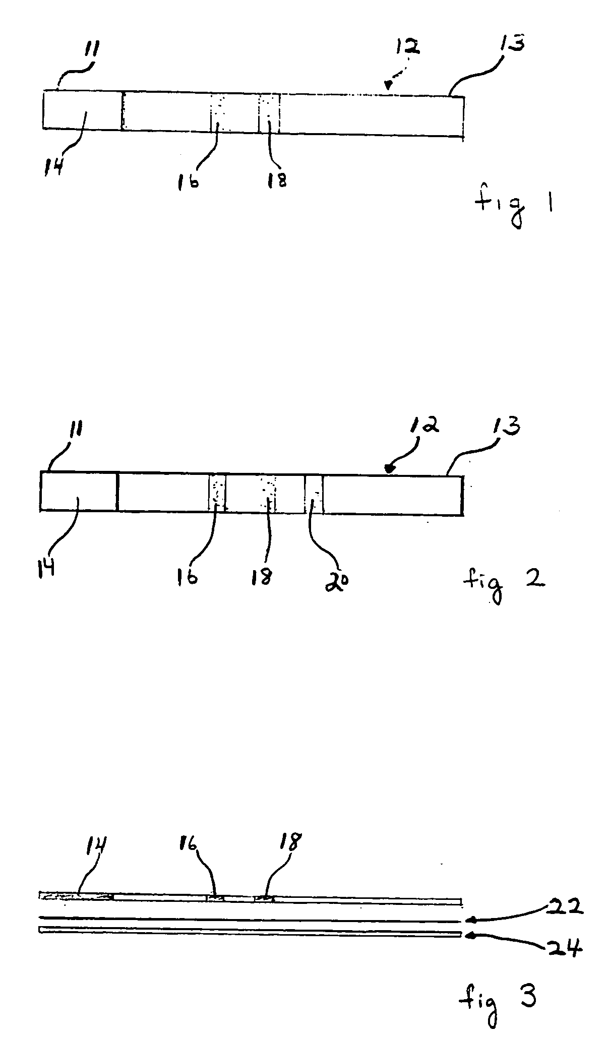 Dry reagent particle assay and device having multiple test zones and method therefor