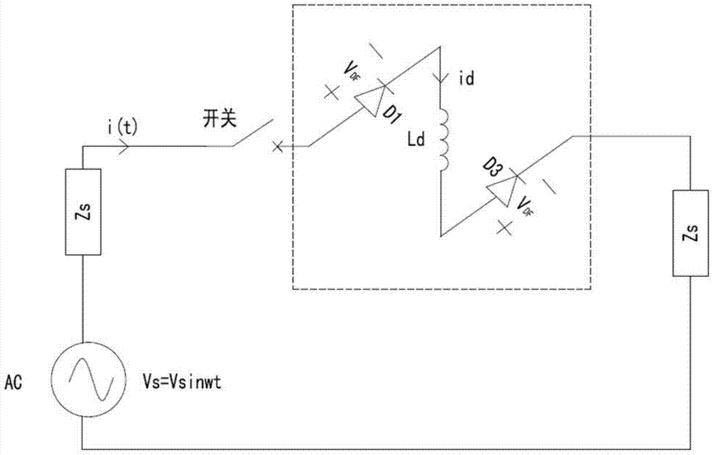 Direct-current reactor type magnetizing inrush current suppressor