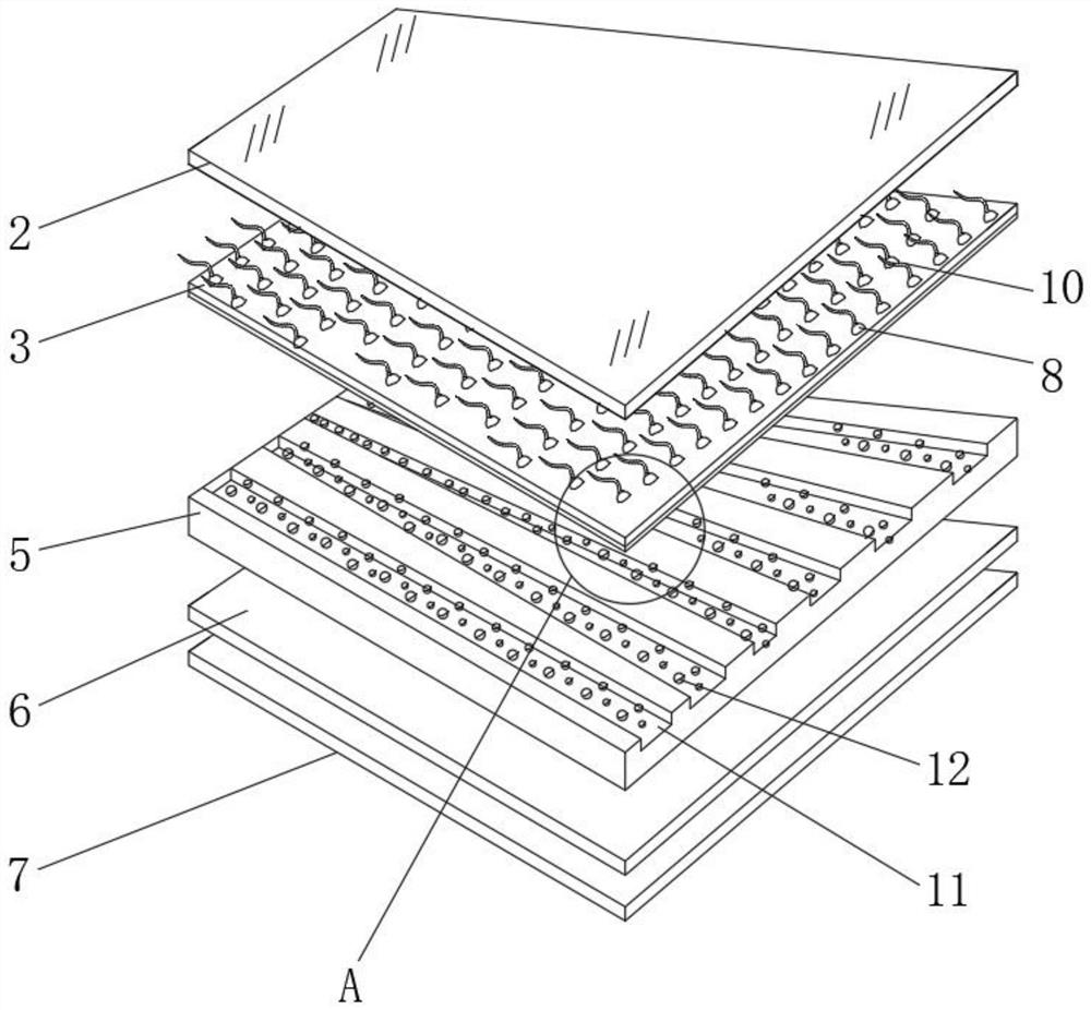 Light fireproof composite limiting plate and production method thereof