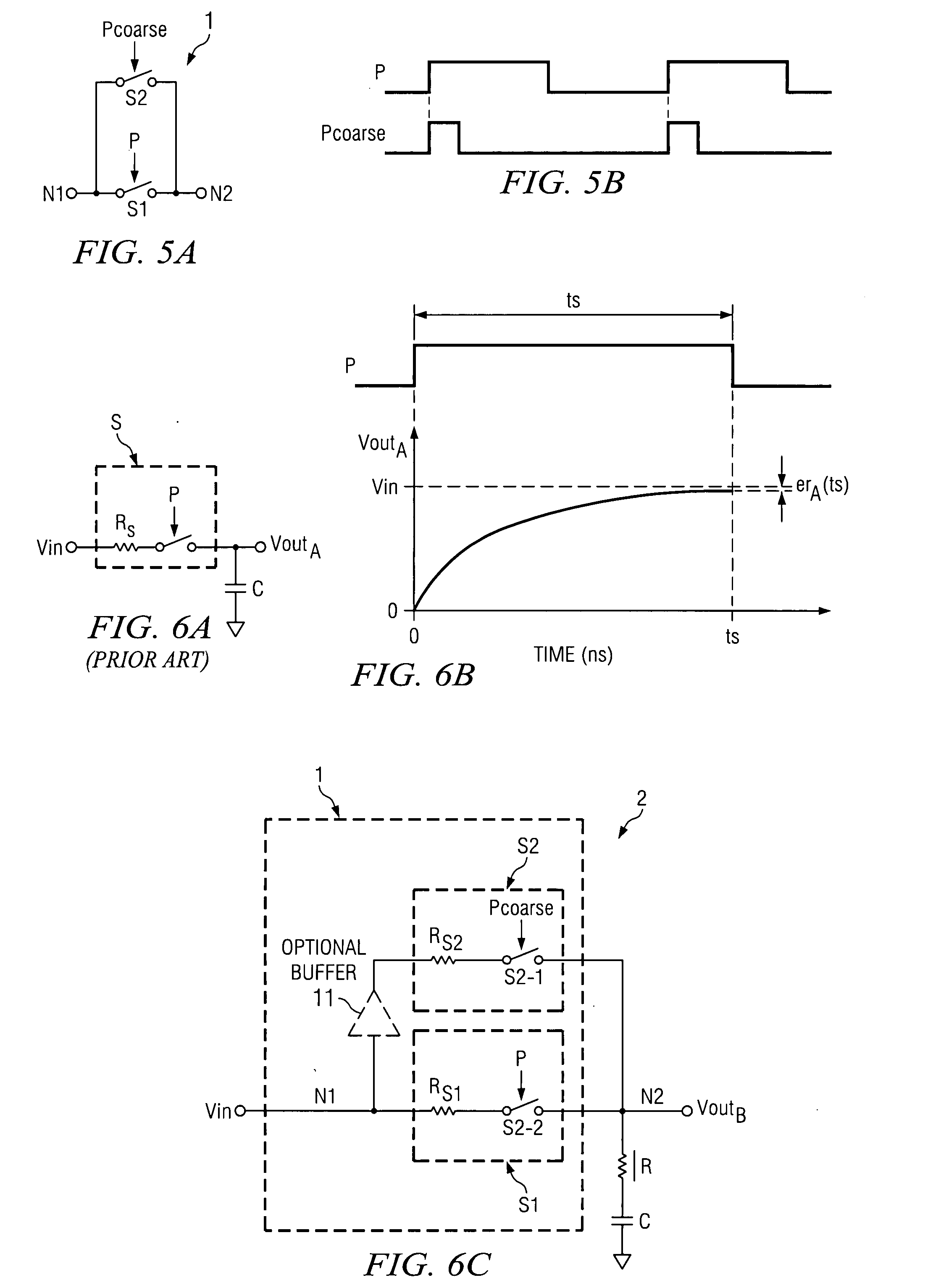 Circuit and method for reducing charge injection and clock feed-through in switched capacitor circuits