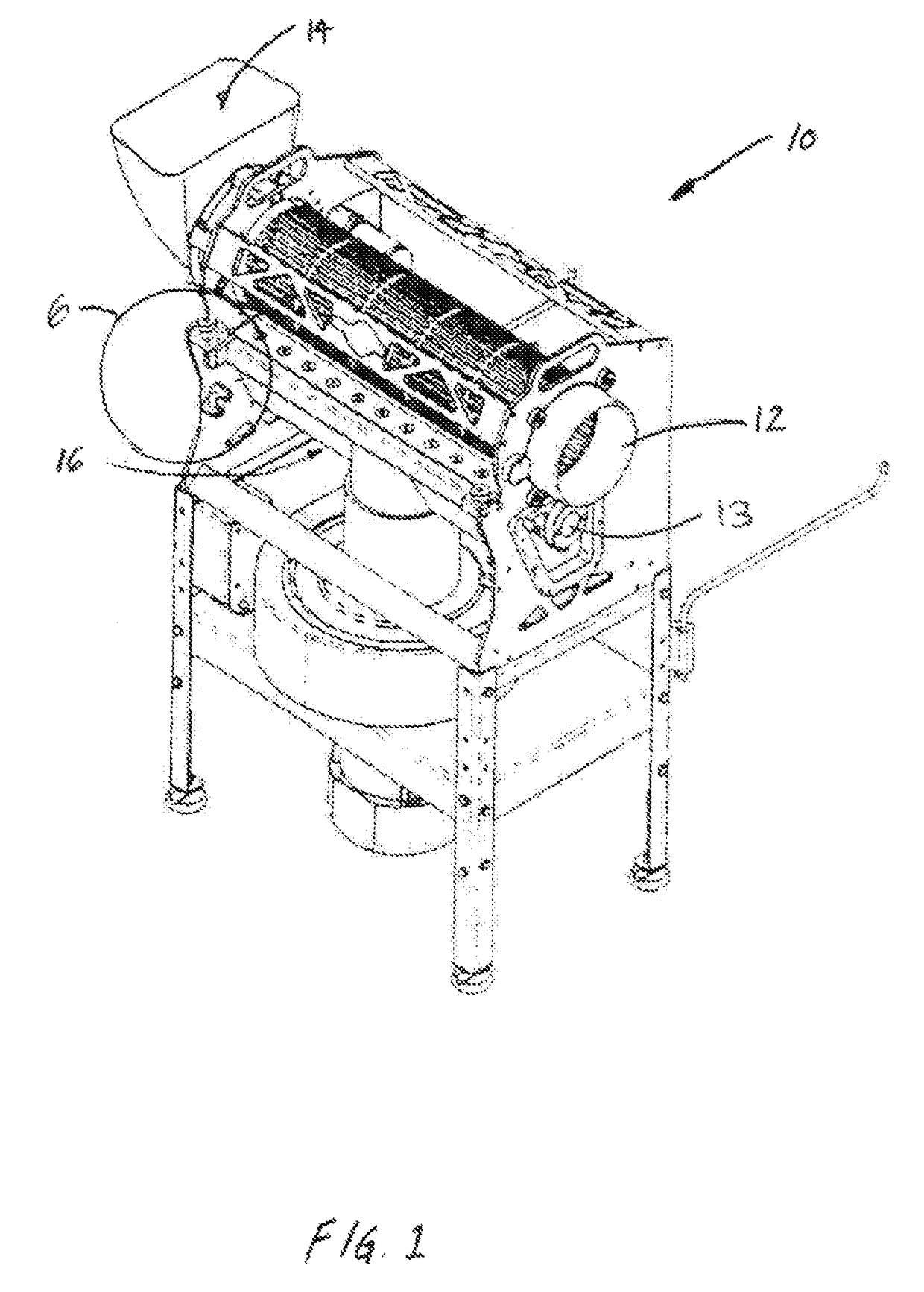 Blade mechanism for a plant material trimming device