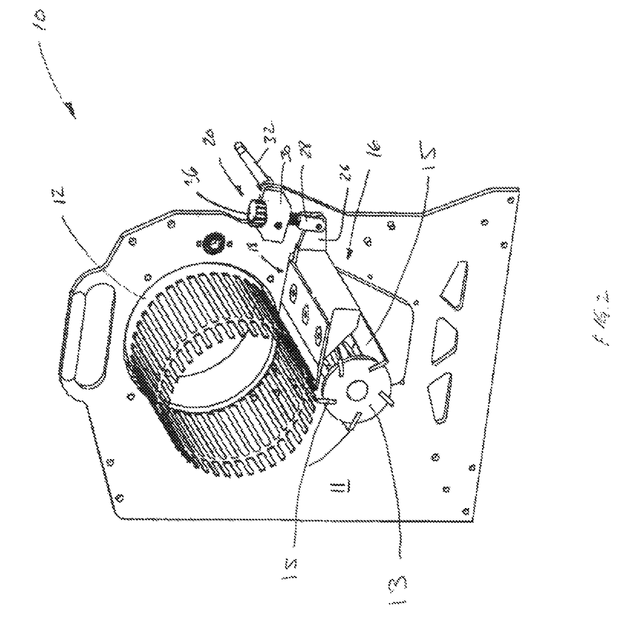 Blade mechanism for a plant material trimming device