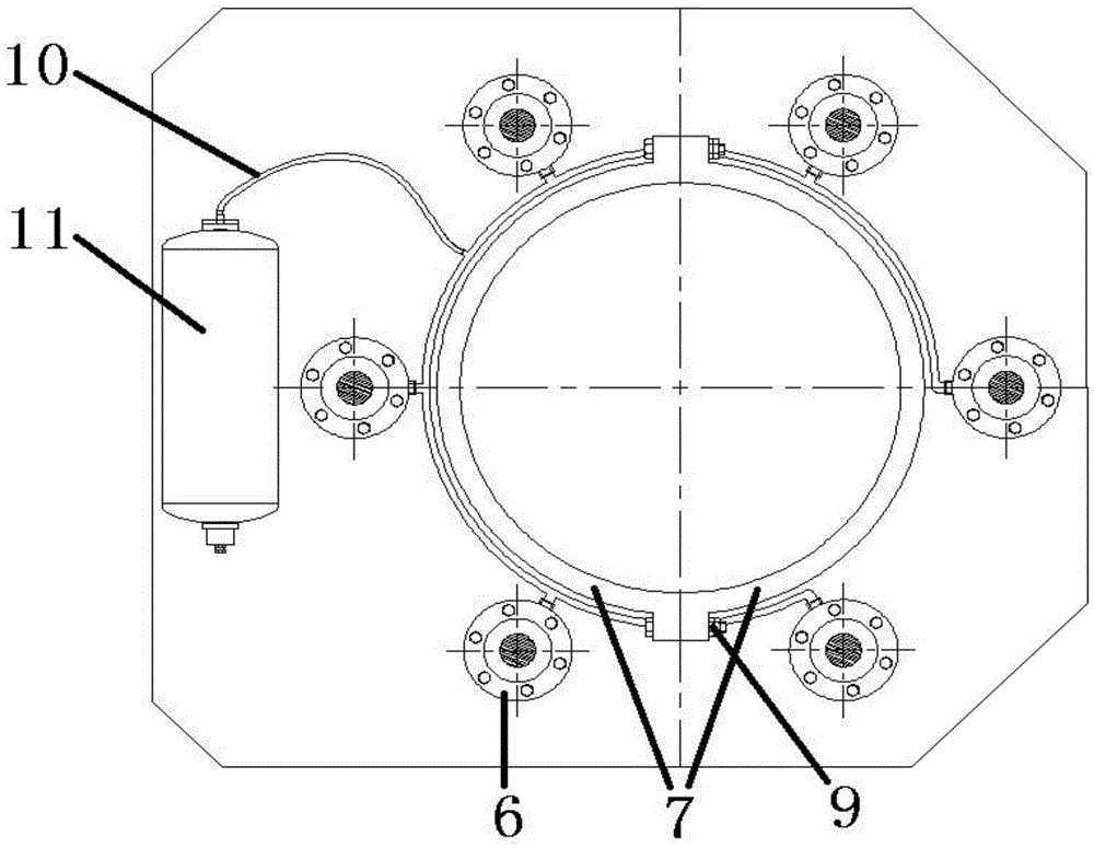 Hydraulic load type riser universal joint device