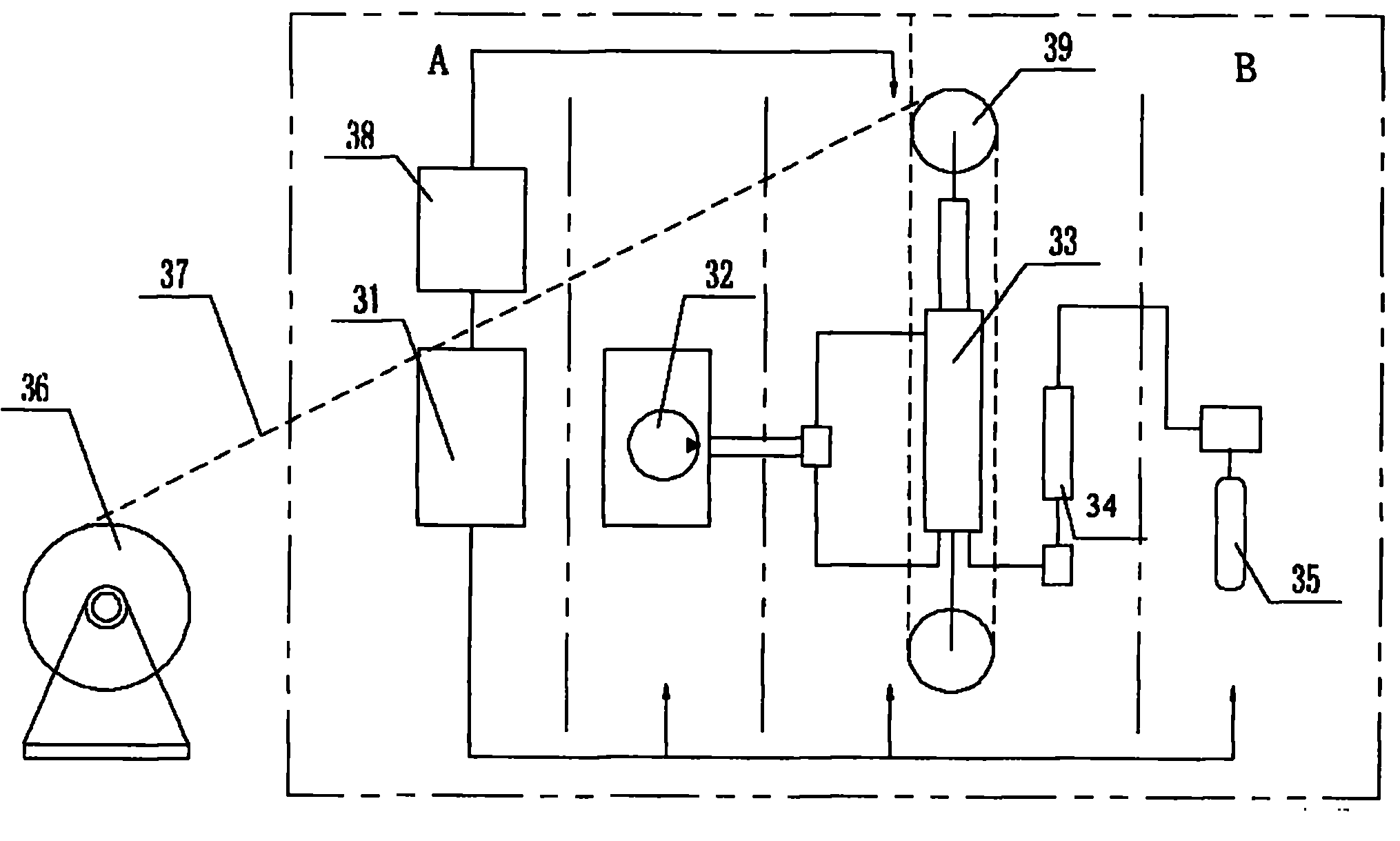 Heavy load salvage wave compensation system of super large floating crane