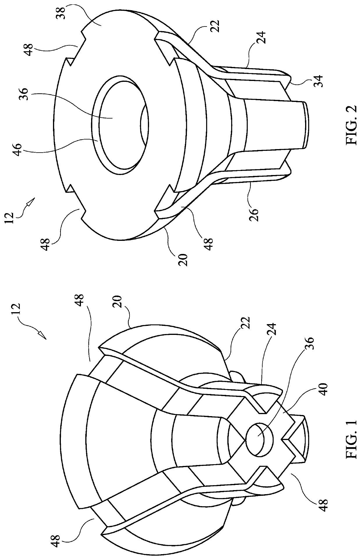 Matrix and associated sample or mixing cup used for removing components of a liquid sample