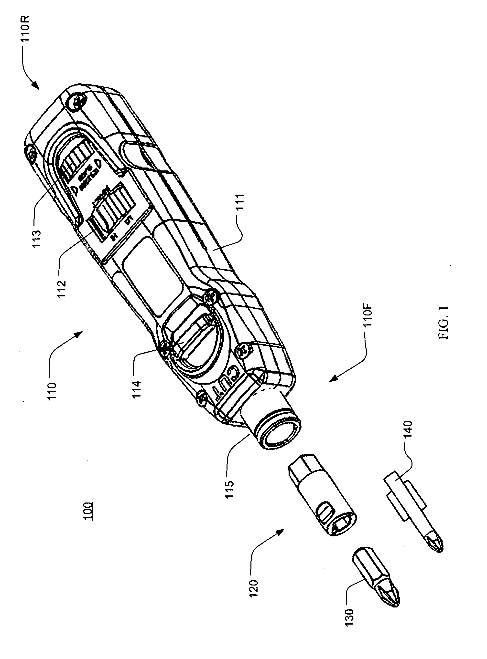 Compound tool with screwdriver attachment