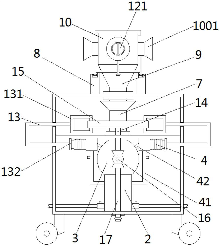 Dust removal and cooling device for mine