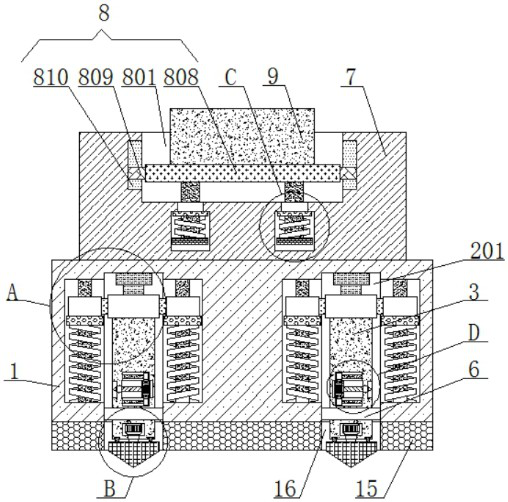 A land area natural gas hydrate exploitation device