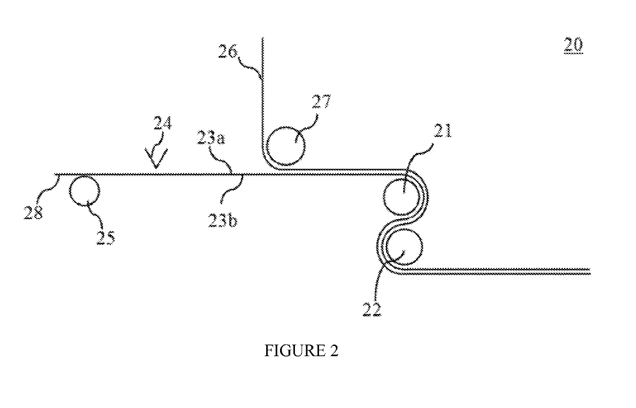 Method of reducing adhesive build-up on roller surfaces