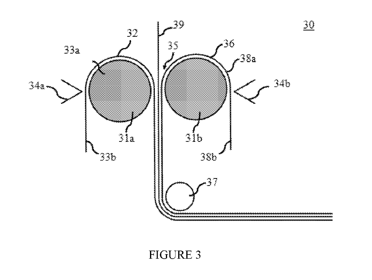 Method of reducing adhesive build-up on roller surfaces