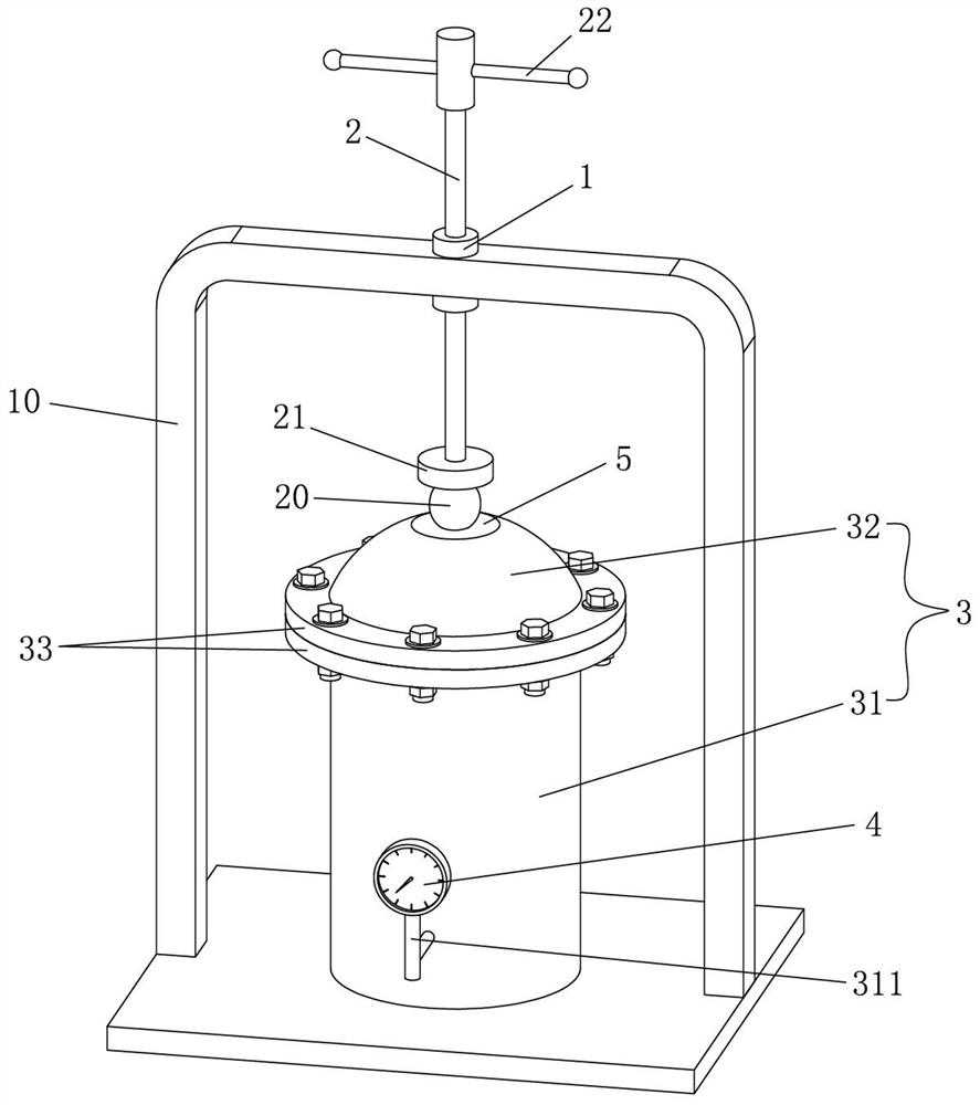 Simple tool for detecting strength of coal briquettes