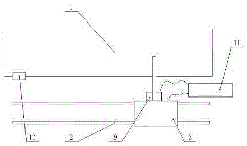 Flame cutting device and method for track beam