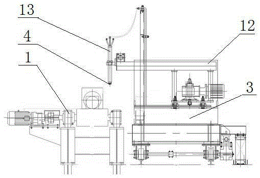 Flame cutting device and method for track beam