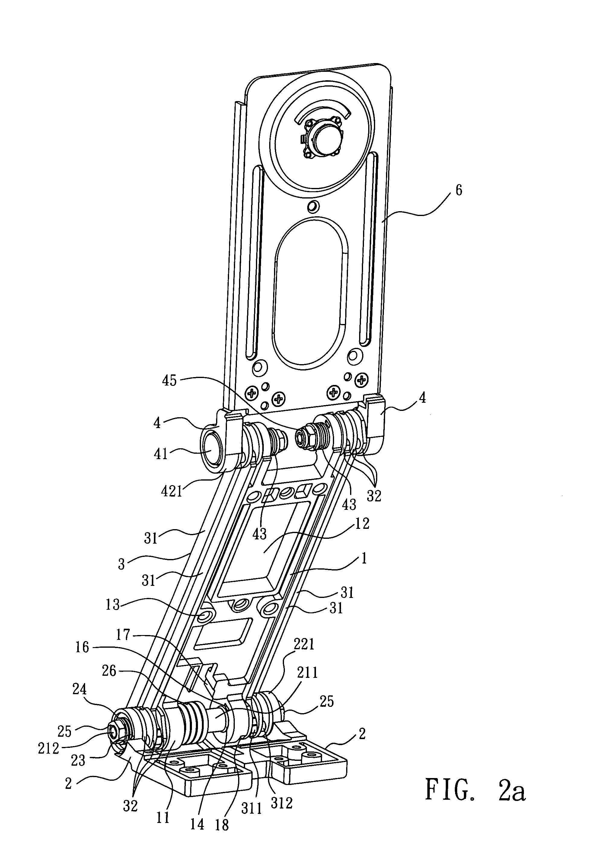 Axle mechanism capable of adjusting an elevation