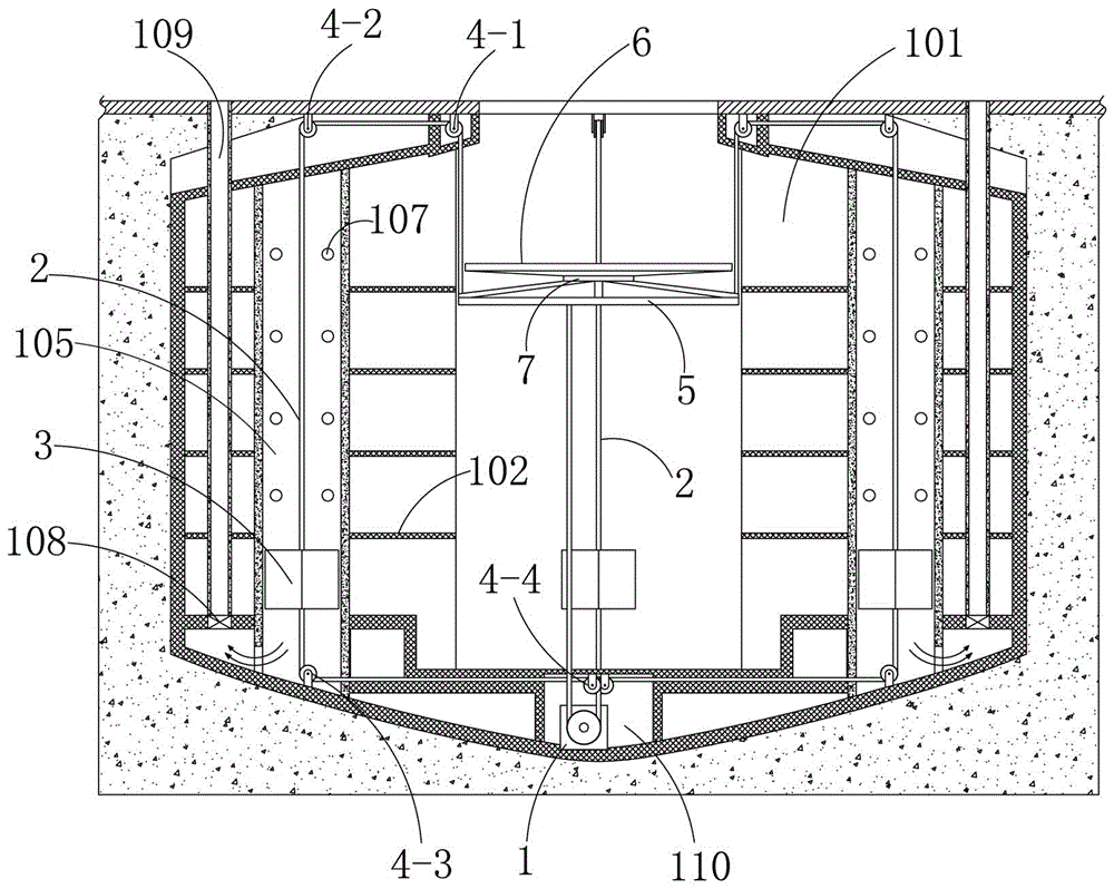 A lifting and rotating platform system for a three-dimensional garage