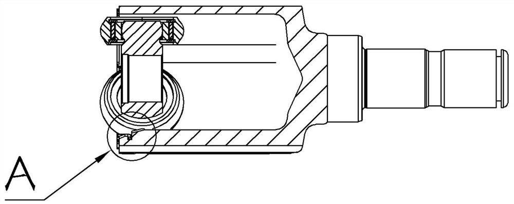 Elastic check ring for opening part of sliding universal joint and manufacturing method of elastic check ring