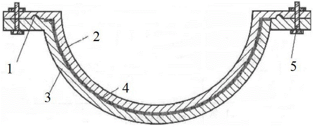 Ceramic mould for carbon fiber reinforcement resin matrix composite forming and preparation method thereof