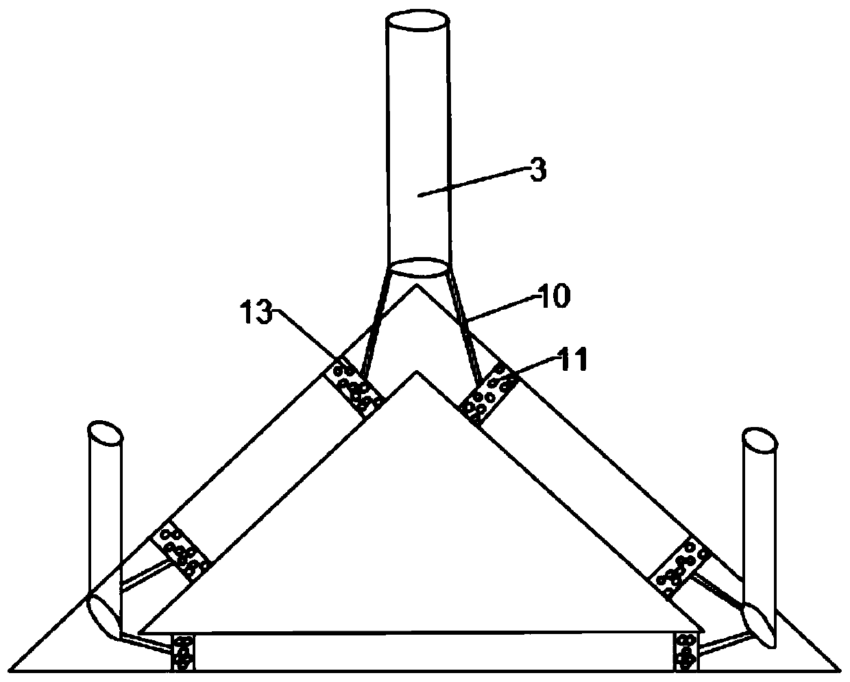 A load-bearing and shock-absorbing device for a bicycle