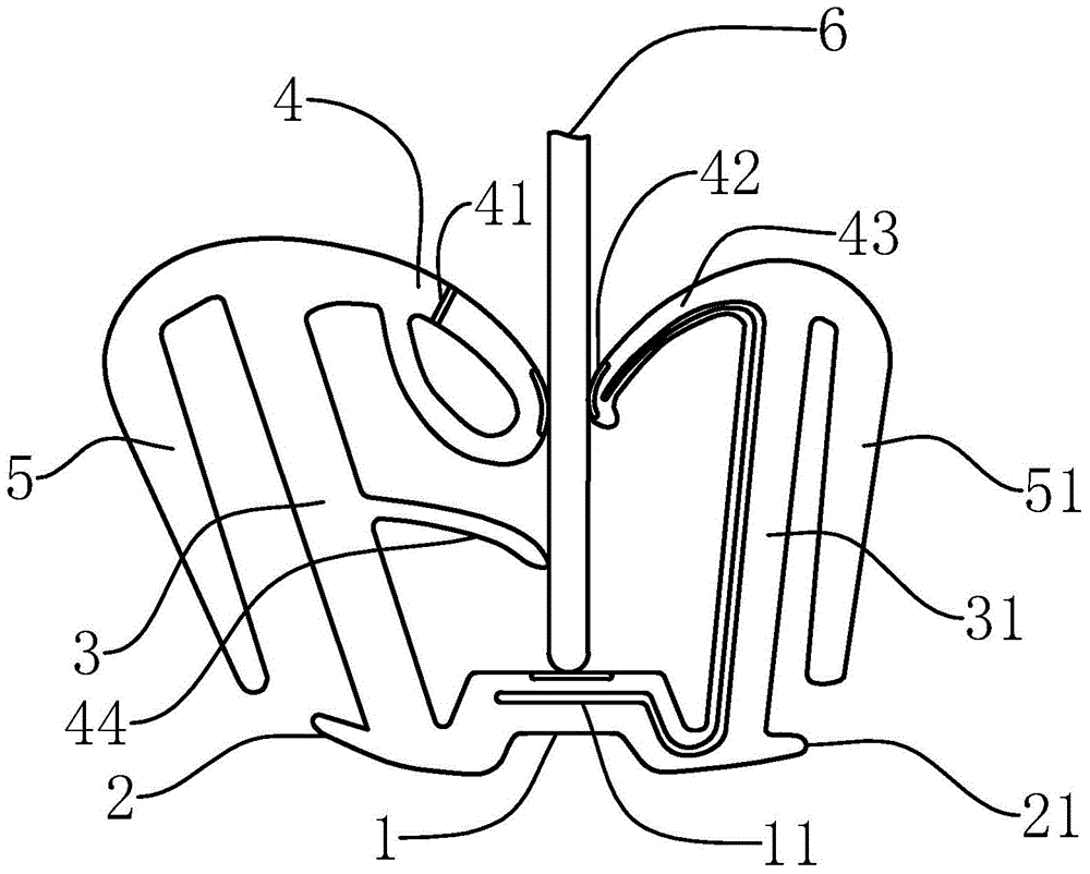 High-strength glass guide slot sealing strip