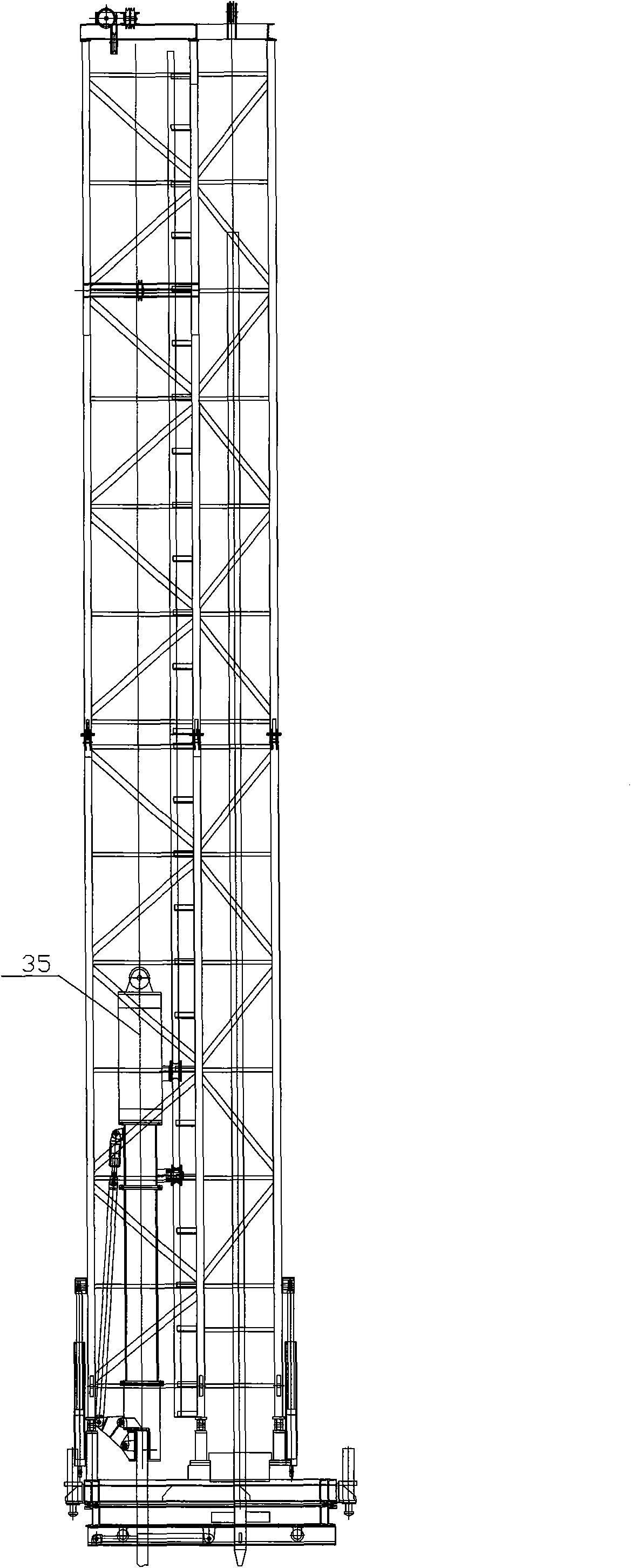 Stirring pile-grafting machine