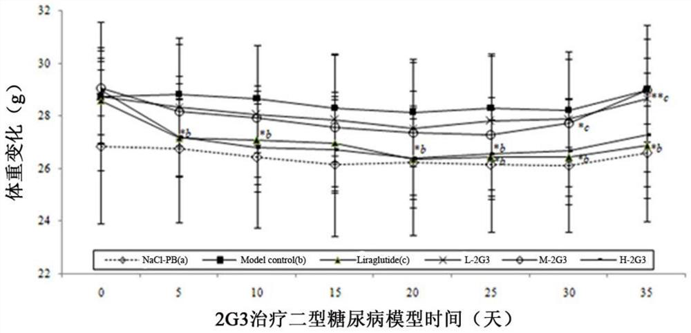 Application of different configurations of glp-1 similar peptide modified dimers and their preparation methods in the treatment of type ii diabetes