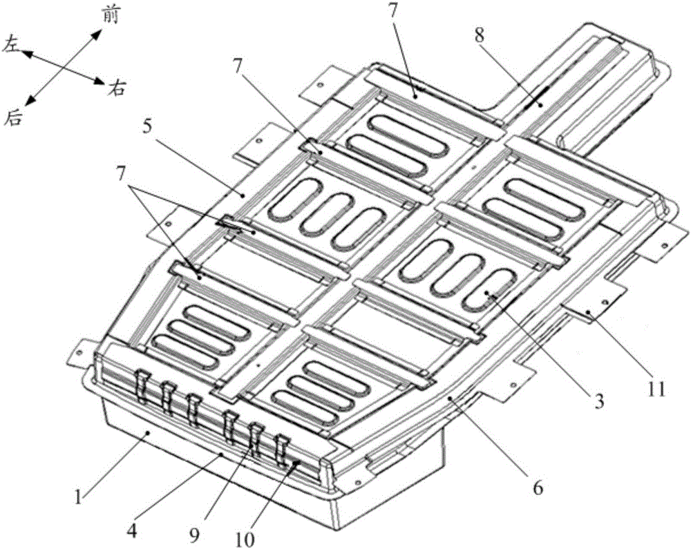 Battery pack assembly for pure electric vehicle