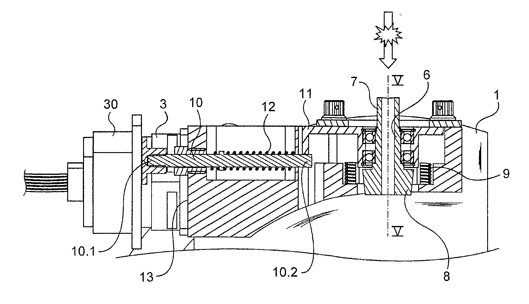 Electric actuator with a manual drive means