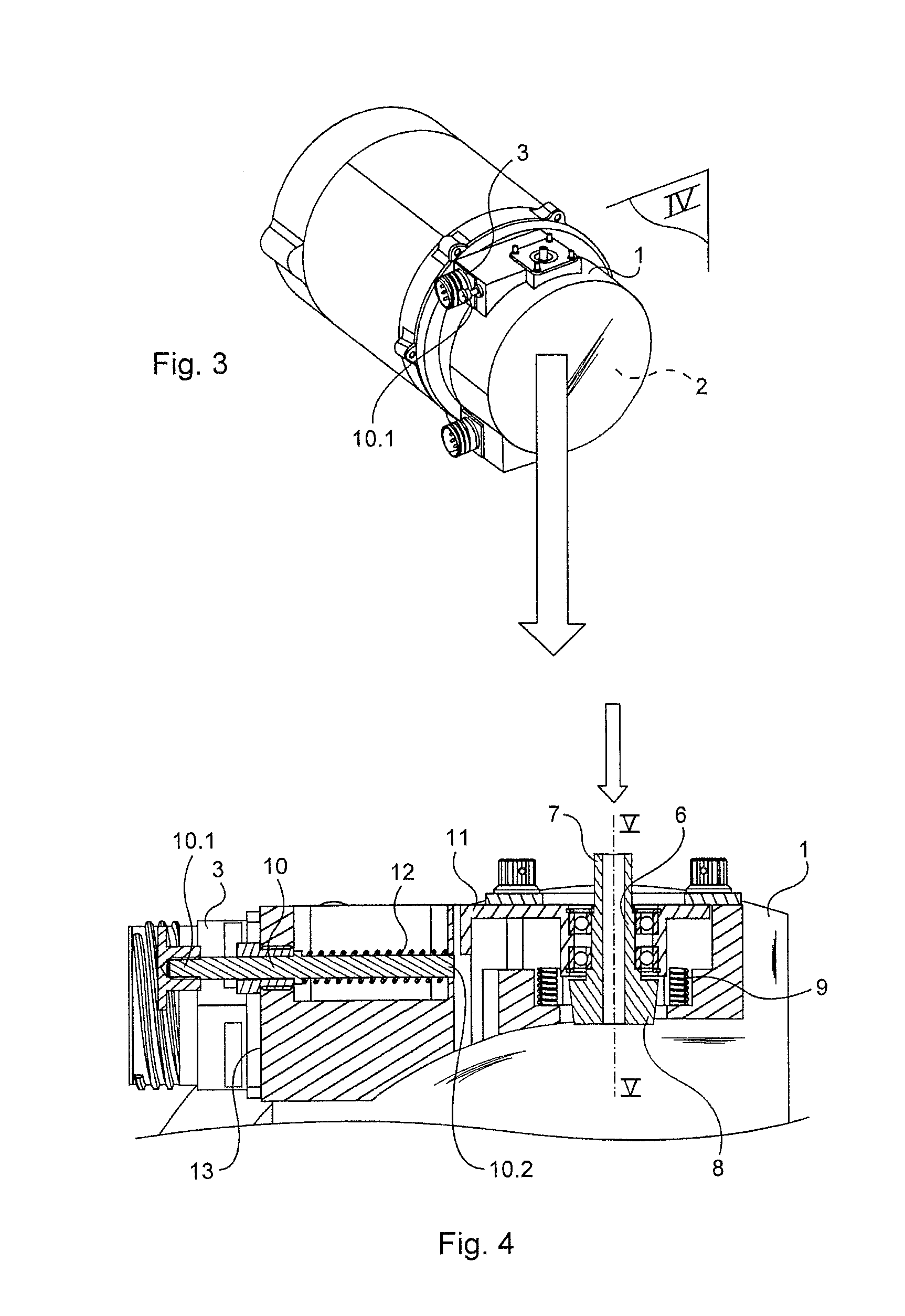 Electric actuator with a manual drive means