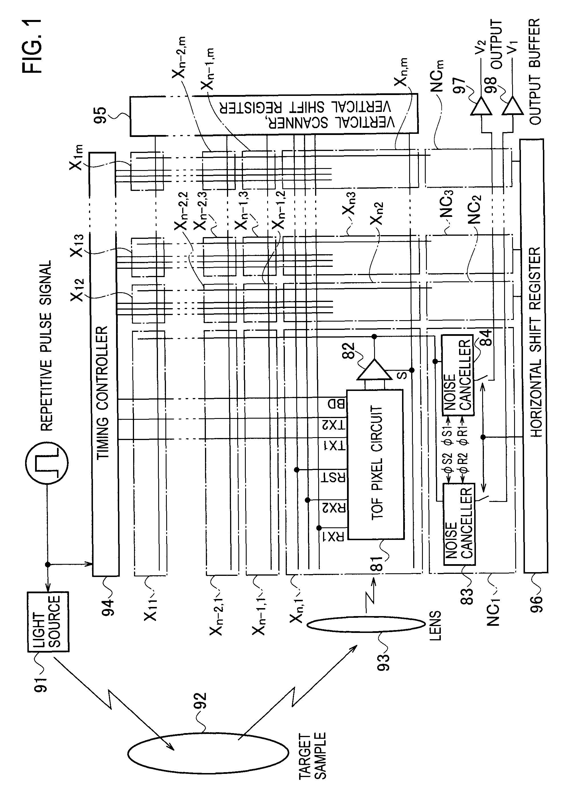 Semiconductor range-finding element and solid-state imaging device