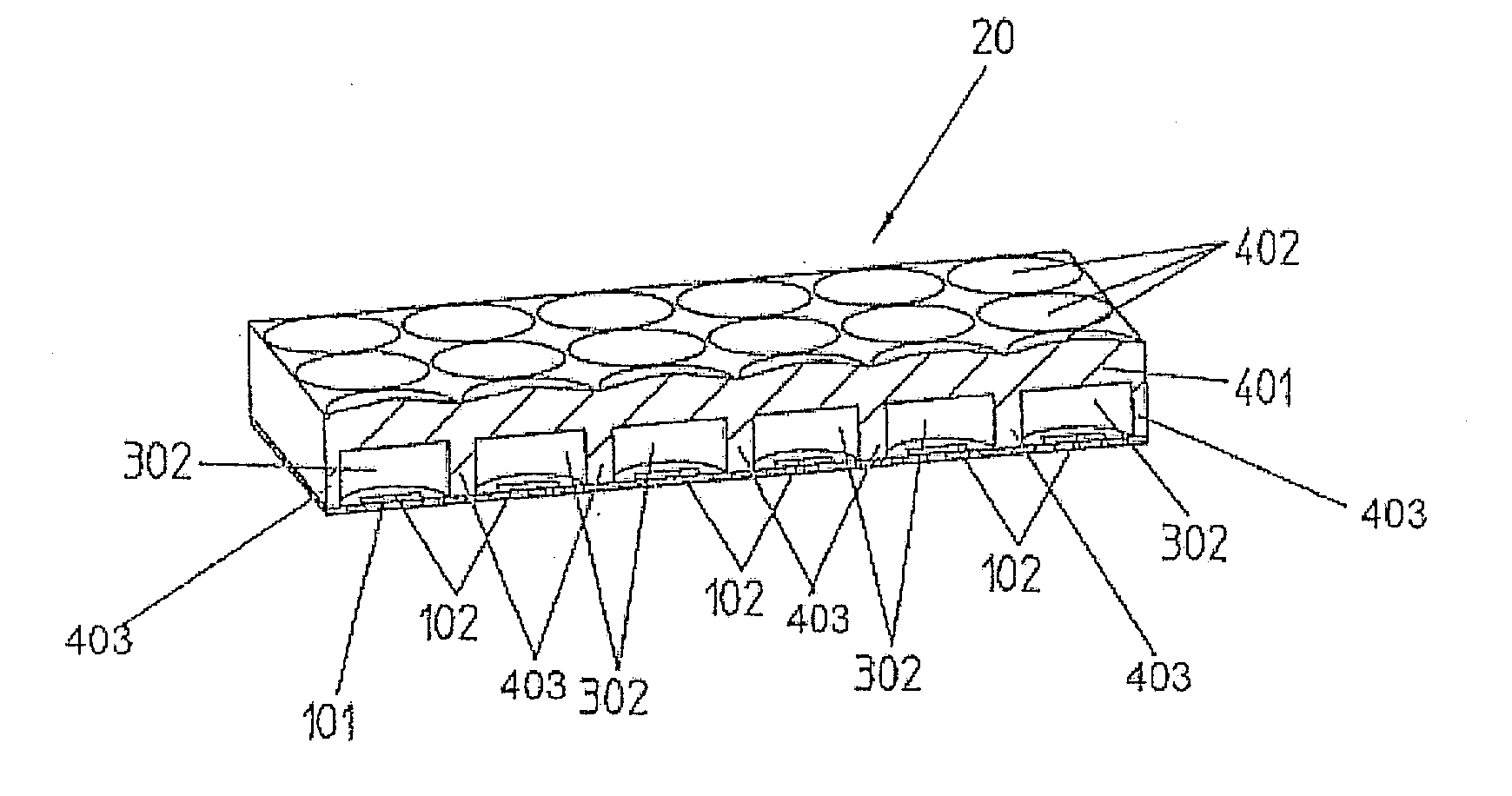 Planar antenna with cover