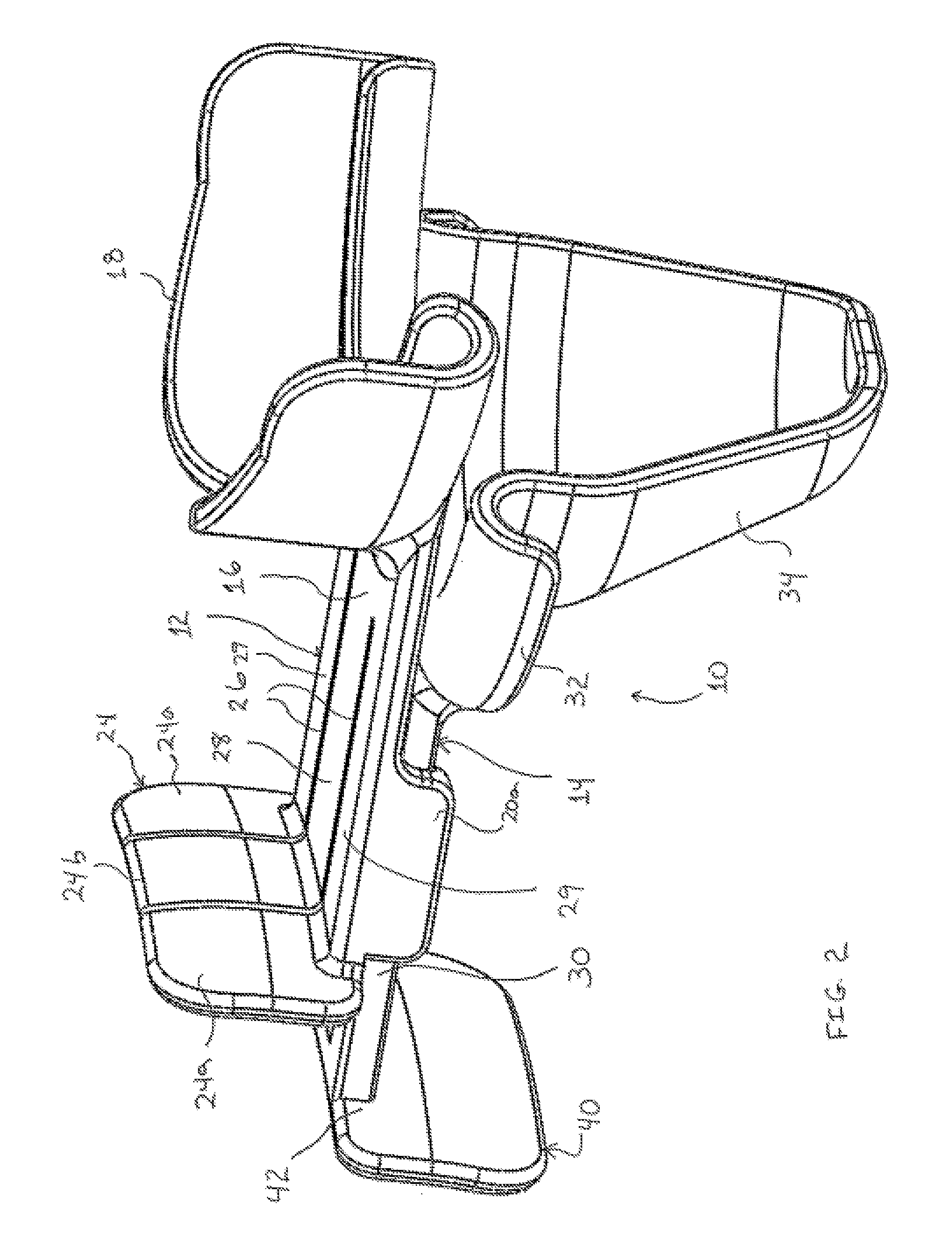 Mandibular subluxation device and method