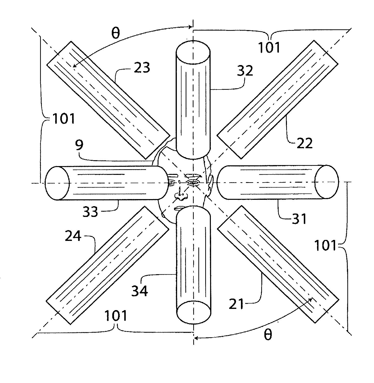 Magnetic navigation system with soft magnetic core electromagnets for operation in the non-linear regime