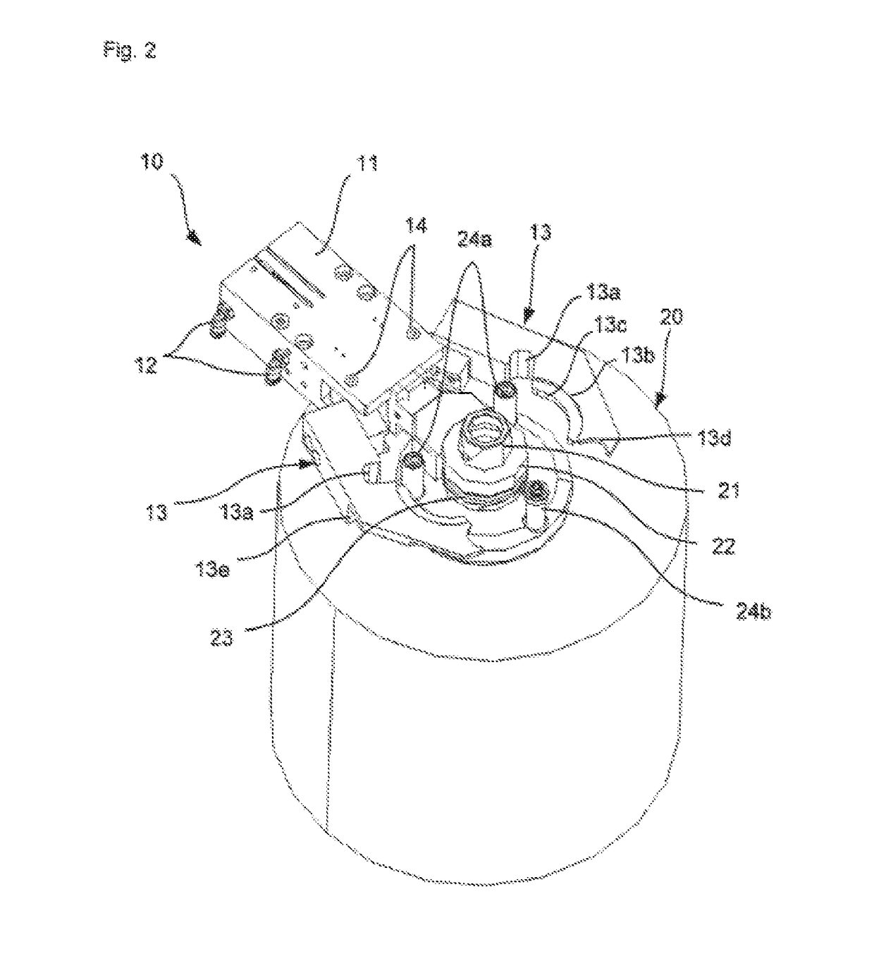 Gripping device for a processing tool, storage system and method