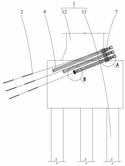 Permanent and temporary combined type ground anchor and building method thereof