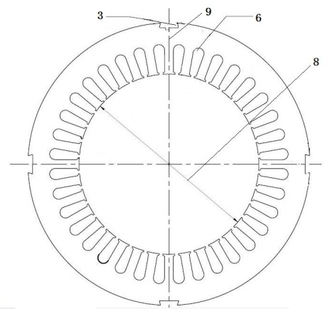 Super-energy-saving 5,500-watt 4-pole three-phase asynchronous motor