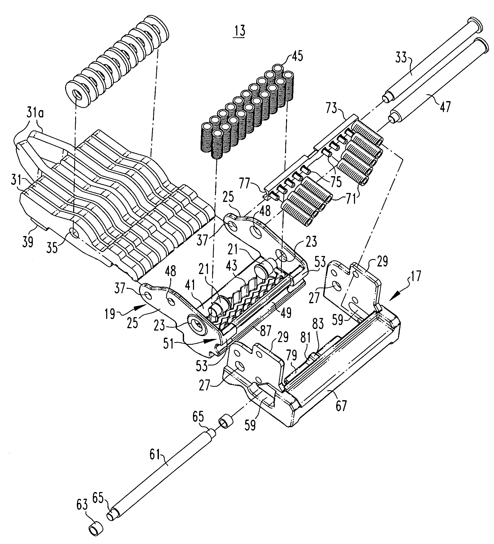 Blow open moving contact assembly for electric power switching apparatus with a very high current interruption rating