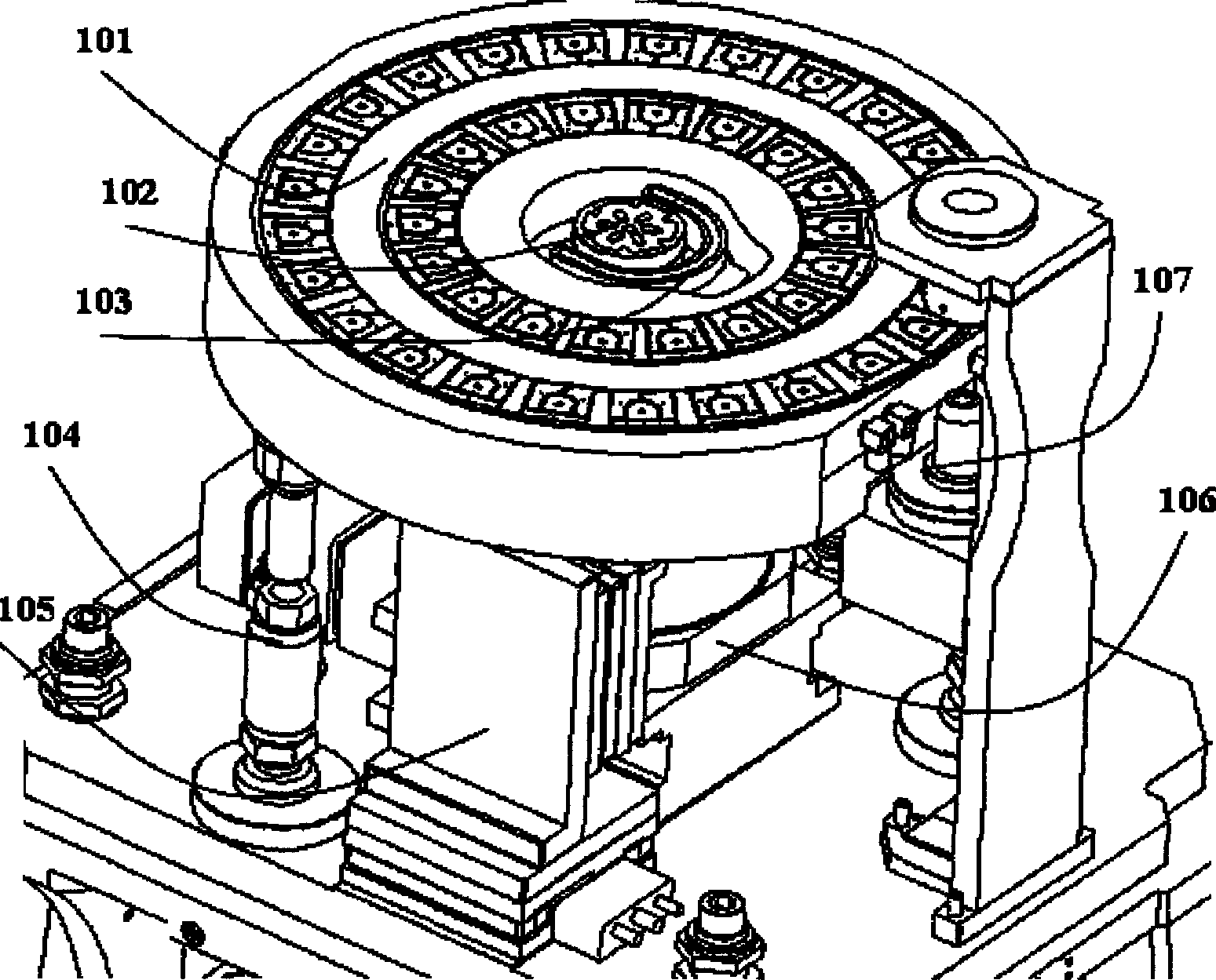 Pre-aligning device for photoetching device