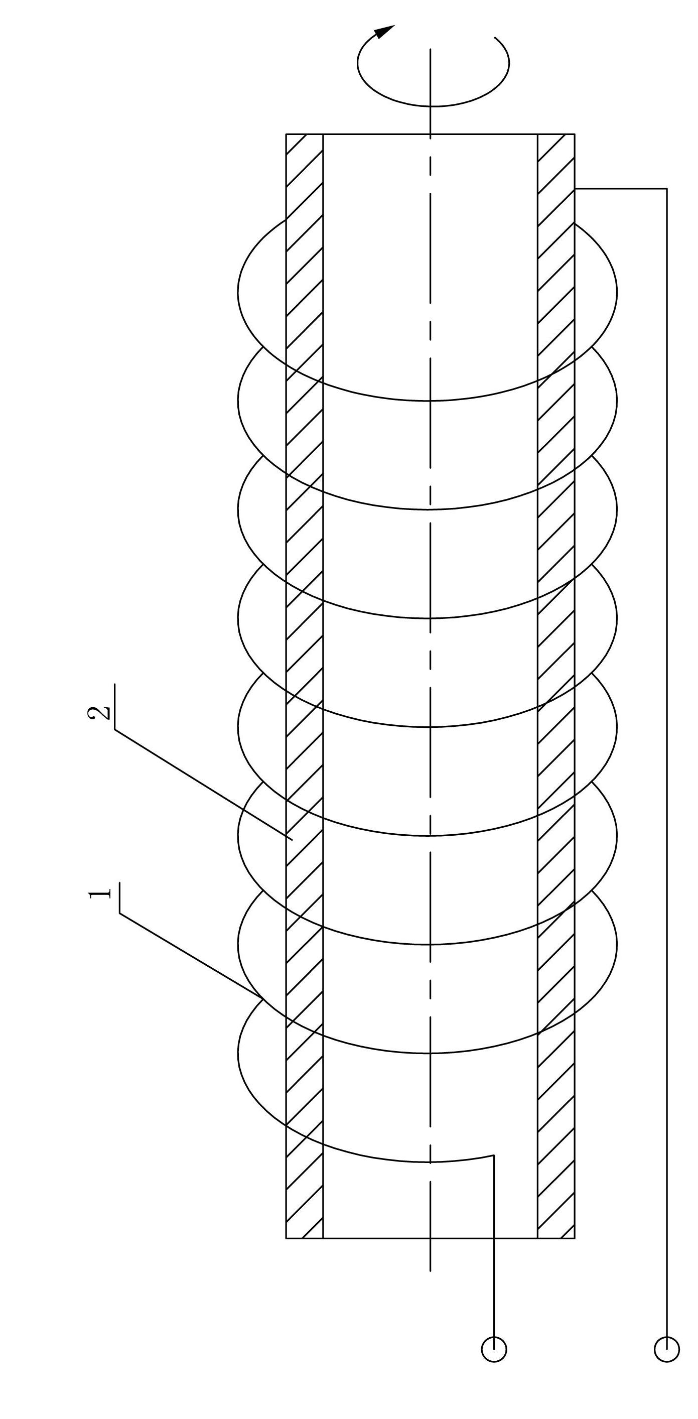 Rapid uniform heating method for metal tube