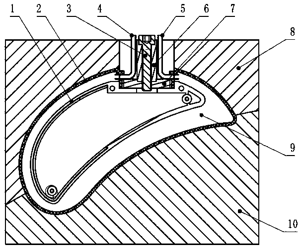 Female massager intermediate layer flexible rubber filling forming process and assembly method