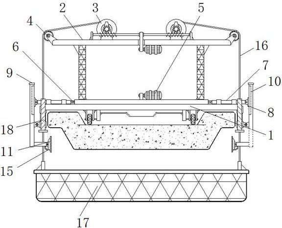 Quick lifting mechanism applied to bridge construction