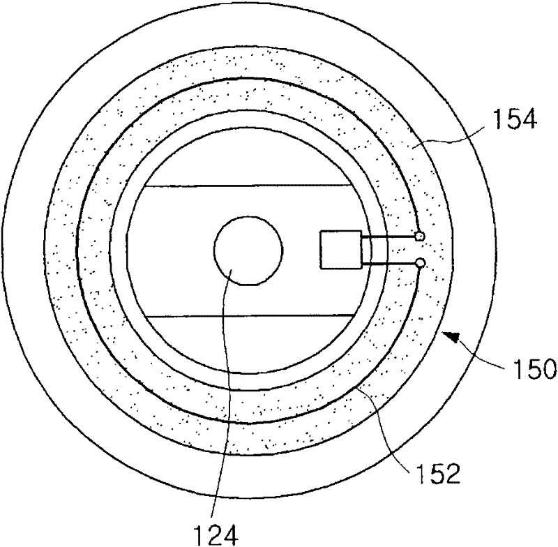 Heat- and light-radiating device for a moxibustion device for a thermotherapy apparatus