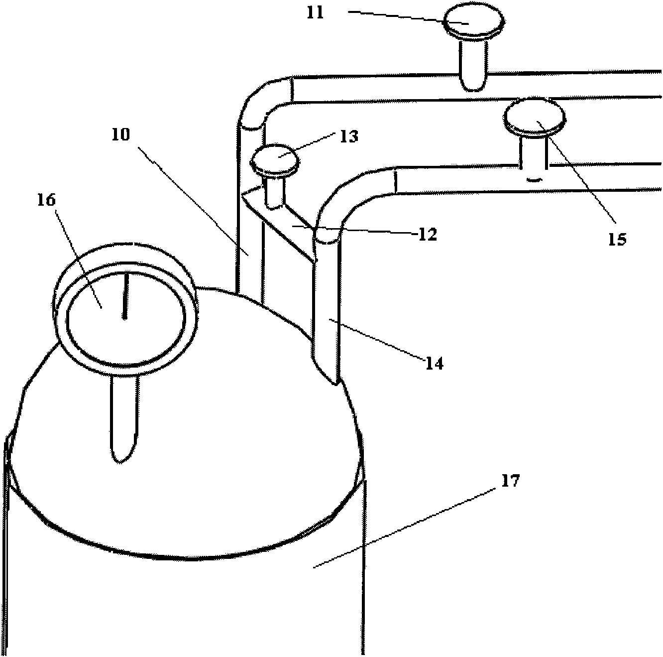 Ultra-low temperature constant temperature grabbing bar device