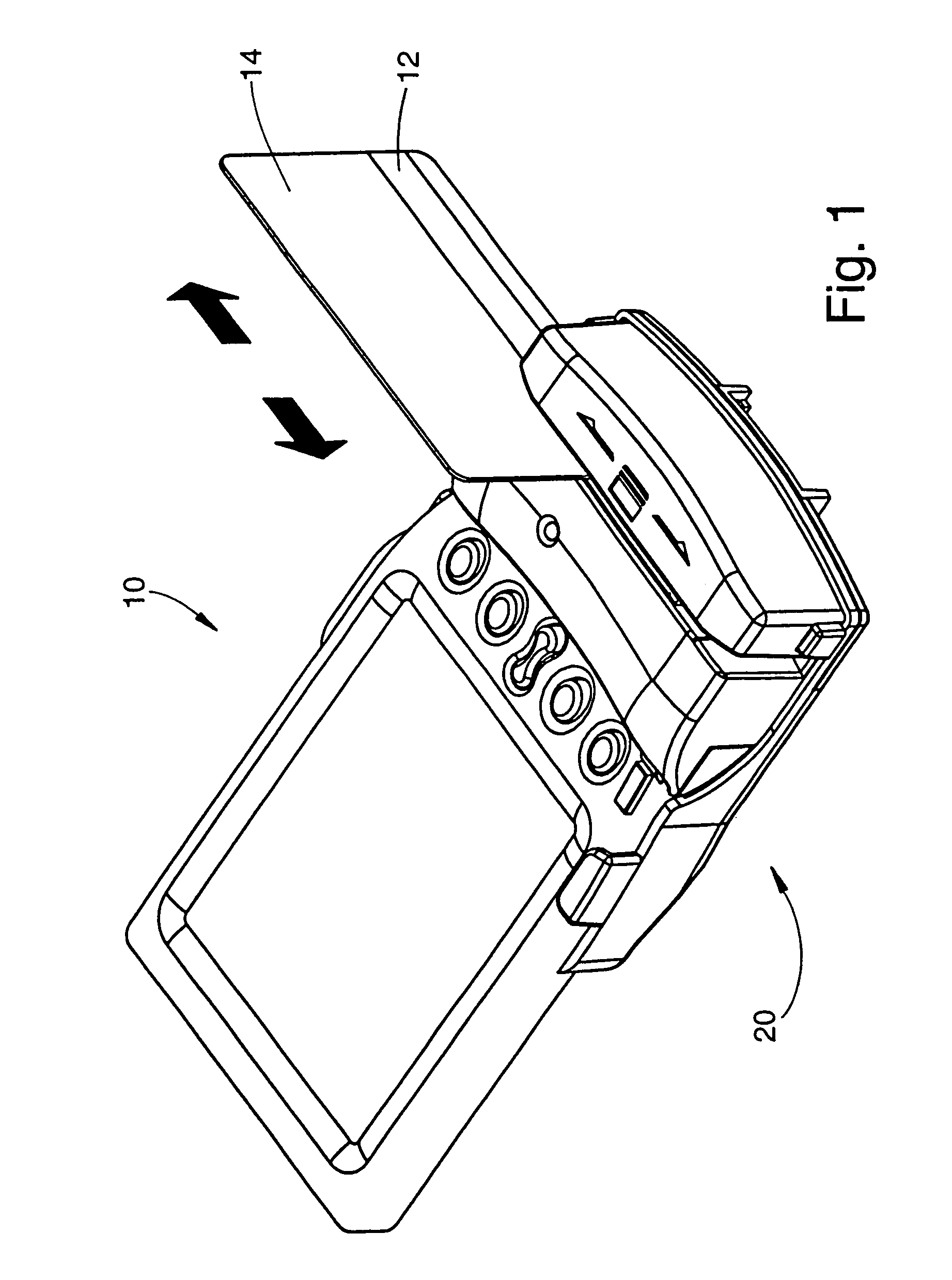 Magnetic stripe reader with power management control for attachment to a PDA device