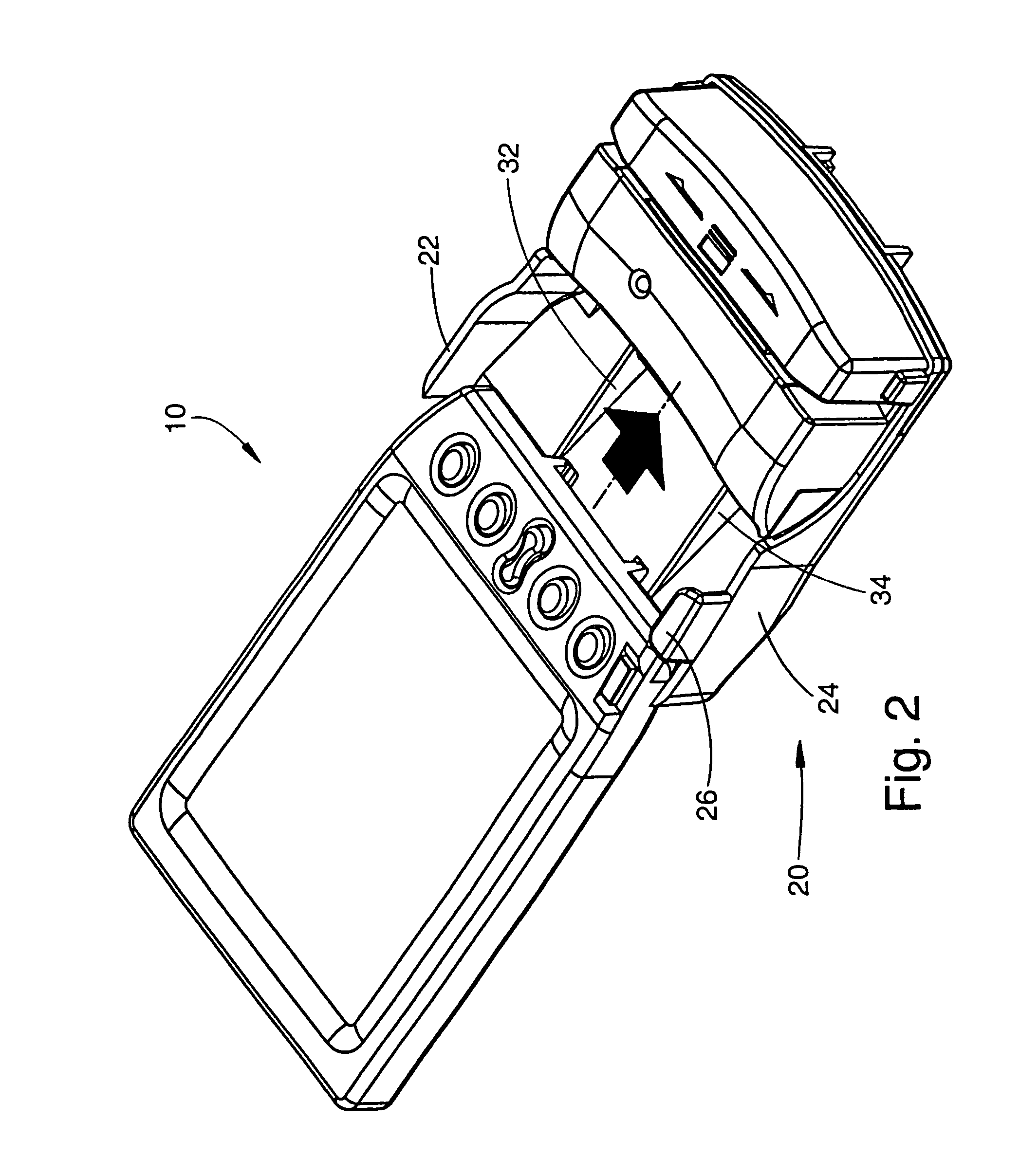 Magnetic stripe reader with power management control for attachment to a PDA device